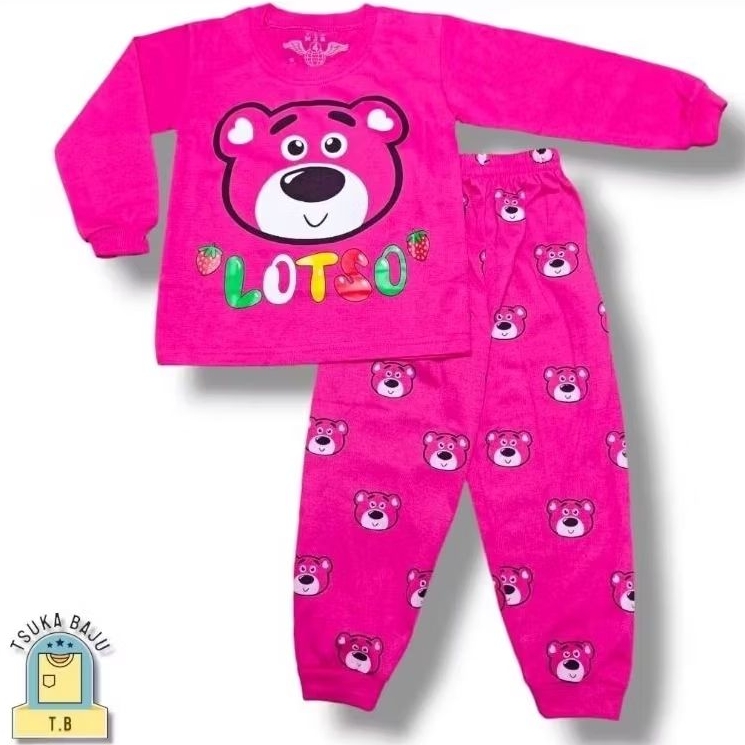 SETELAN BAJU TIDUR ANAK PEREMPUAN tangan panjang LOTSO