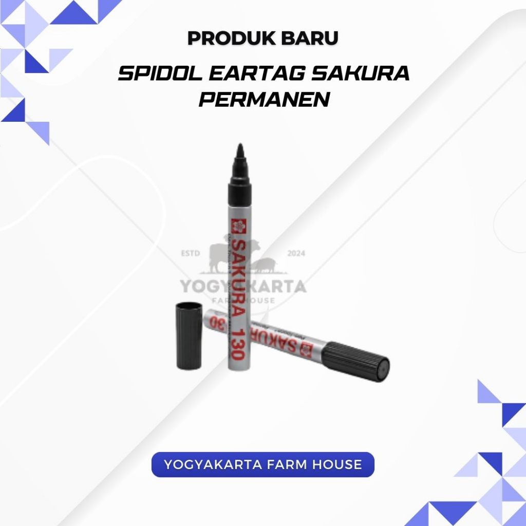 

Spidol Ear Tag SAKURA - Untuk Eartag Polos Permanent Tahan Air