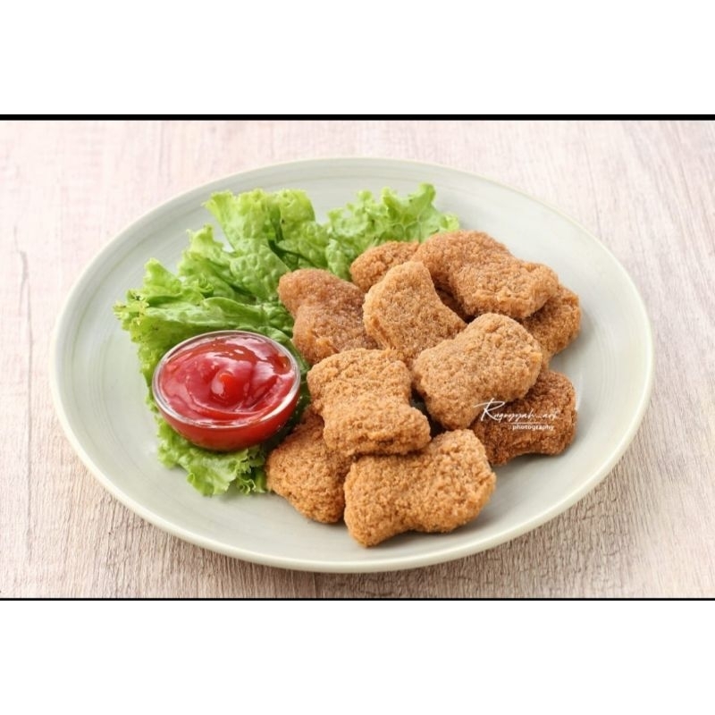 

replika nugget palsu properti foto food photography