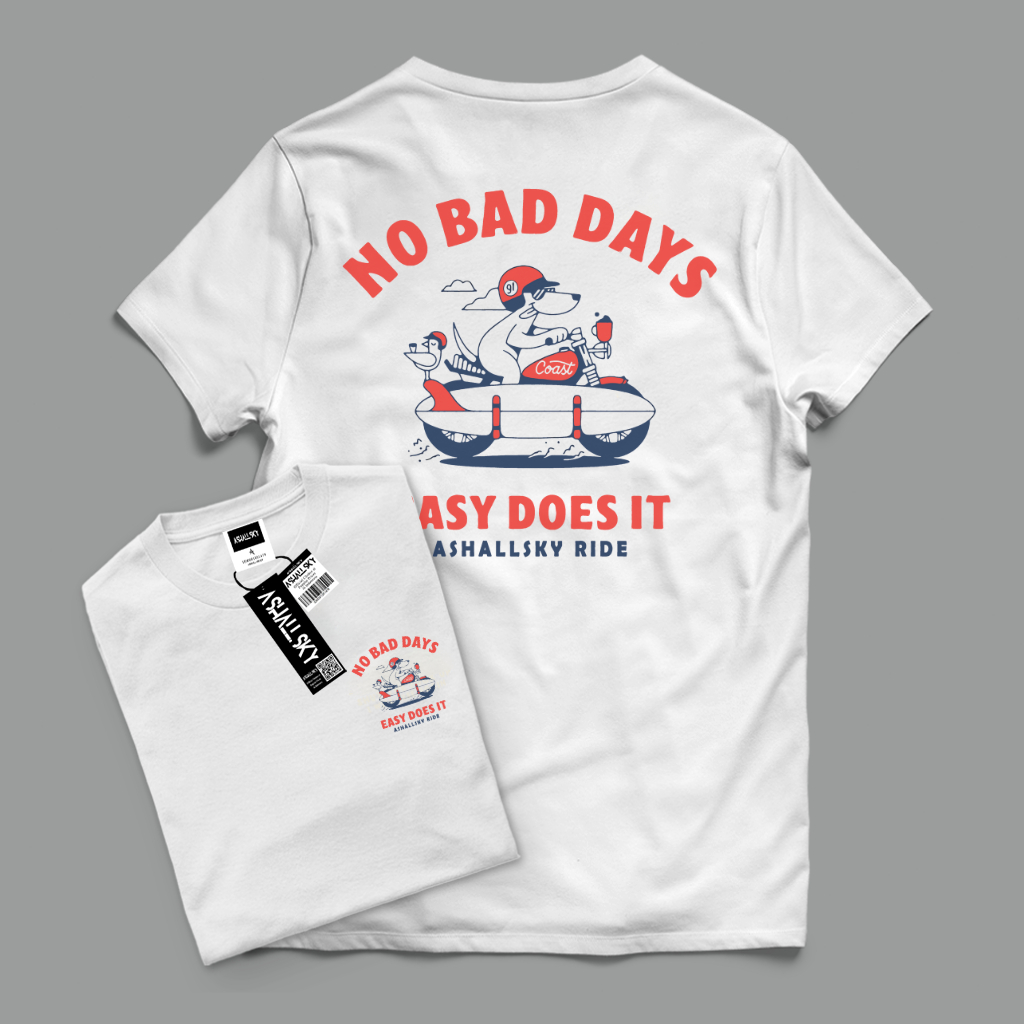 KAOS DISTRO PRIA / BAJU DISTRO PRIA / BAJU KAOS DISTRO - WARNA PUTIH