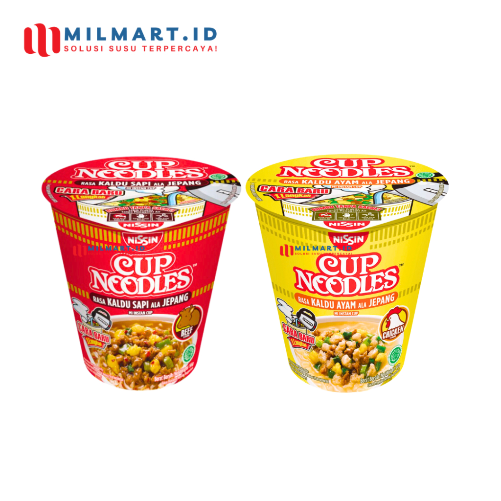 

NISSIN CUP NOODLES RAMEN INSTAN 76G MIE KALDU AYAM/SAPI ALA JEPANG