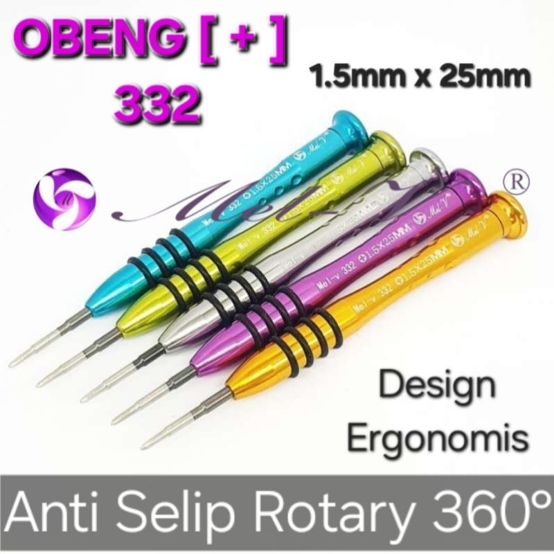 Obeng Plus (+) 1.5 x 25 mm Obeng hp 332 Obeng Ples Obeng Jam / Alat Service by Mel-V