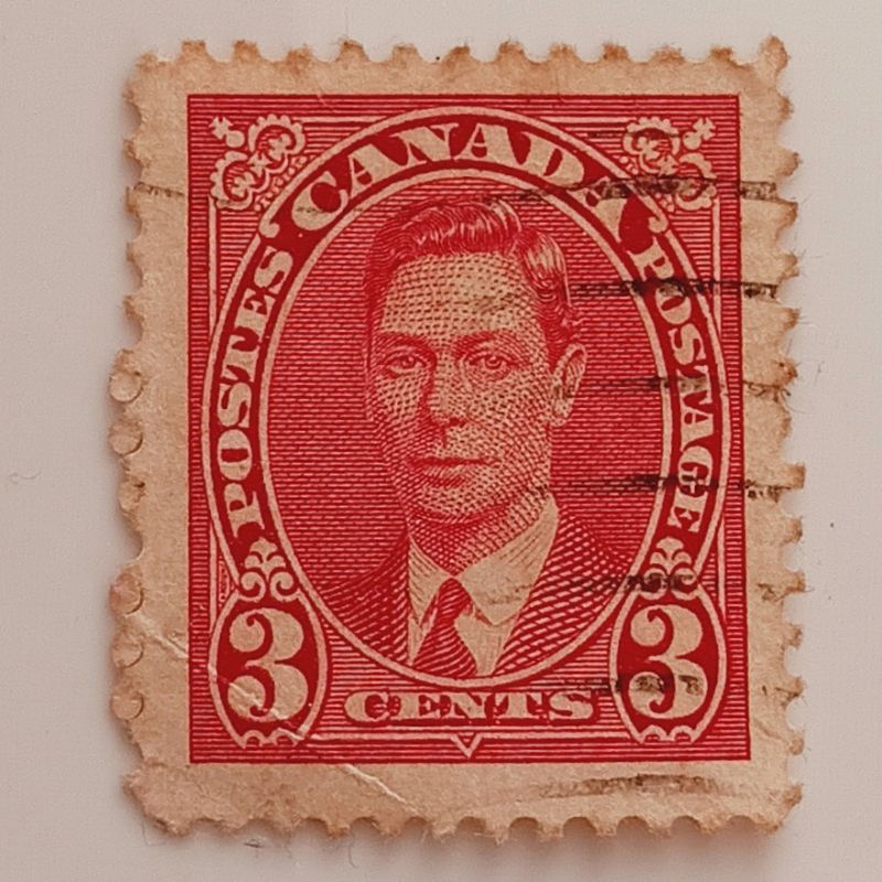 

(AA) Perangko Kanada 1937 King George VI - 1937-38 - Definitives - King George VI 3 cent Used