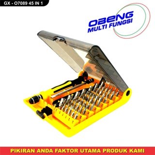 OBENG SET PRESISI JACKLY 45 IN 1 O7089 PINSET PERALATAN SERVICE HP