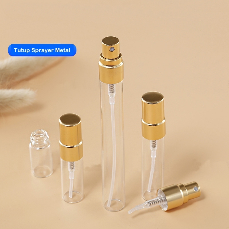 10mlBotol Spray Refill KacaParfum | Sprayer Tutup Metal | Aluminium/botol travel