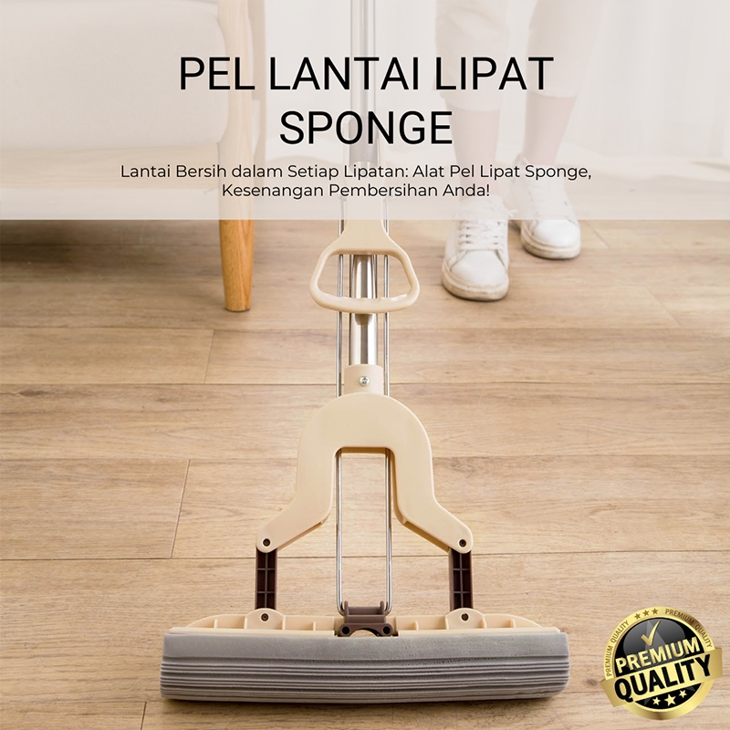 Pel Tarik Plastik Pel Tarik Sponge Mop Busa Tebal Alat Pel Tarik Busa Peras Multifungsi - C3A1