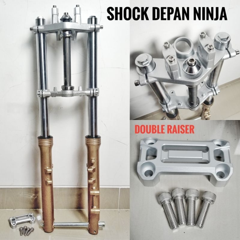 Shock Depan Ninja Pnp Honda Cb Gl Megapro Tiger Set Raiser