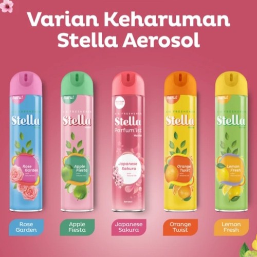Stella aerosol pengharum ruangan semprot sprayer 200ML 400 ML