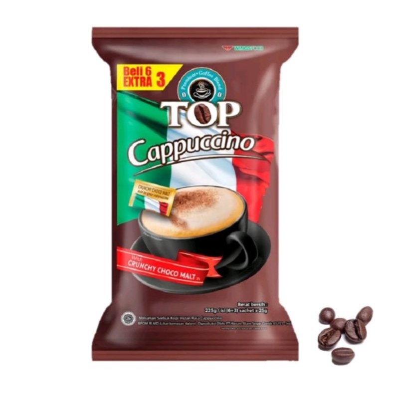 

TOP CAPUCINO DENGAN CHOCHO MALT 9 PCS