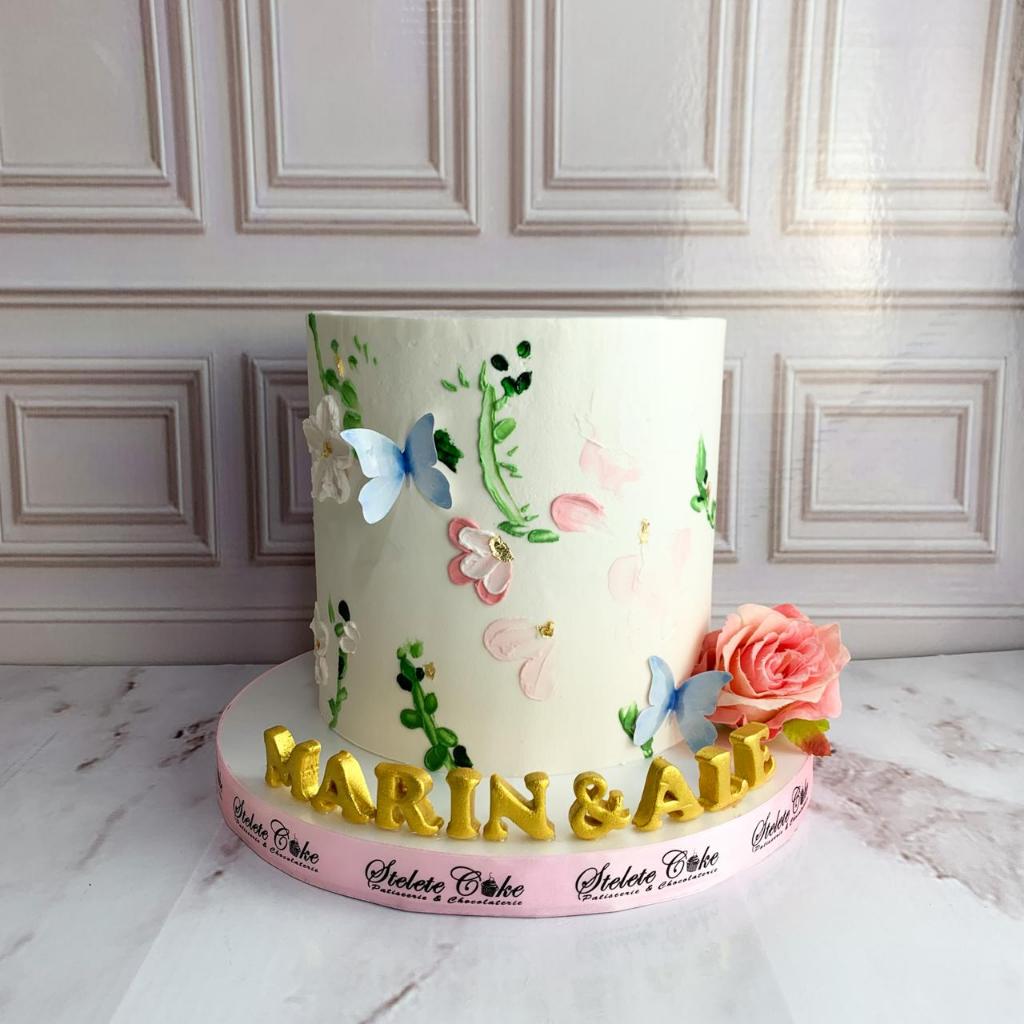 

Kue Ulang Tahun/Birthday Cake/Kue Ultah Tema Kupu-Kupu/Wedding Cake 1 Tingkat/Kue Birthday Jakarta