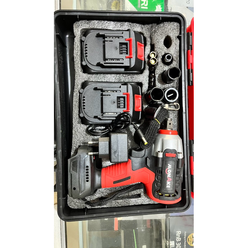 Mesin Impact drill Monake 48V Bor Baterai