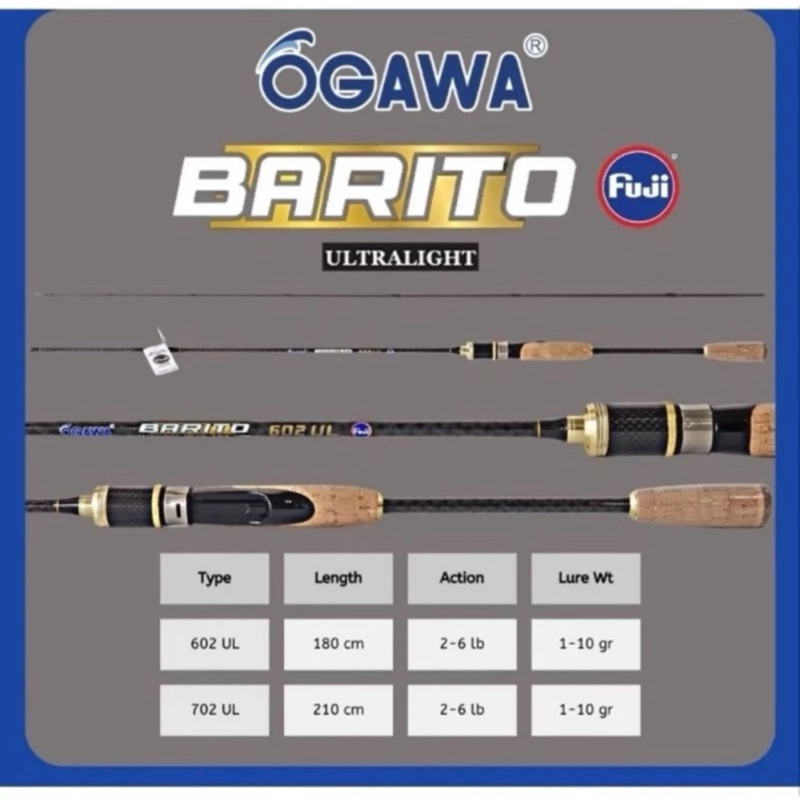 Joran Ogawa Barito 602 702 Carbon Solid Ring Fuji