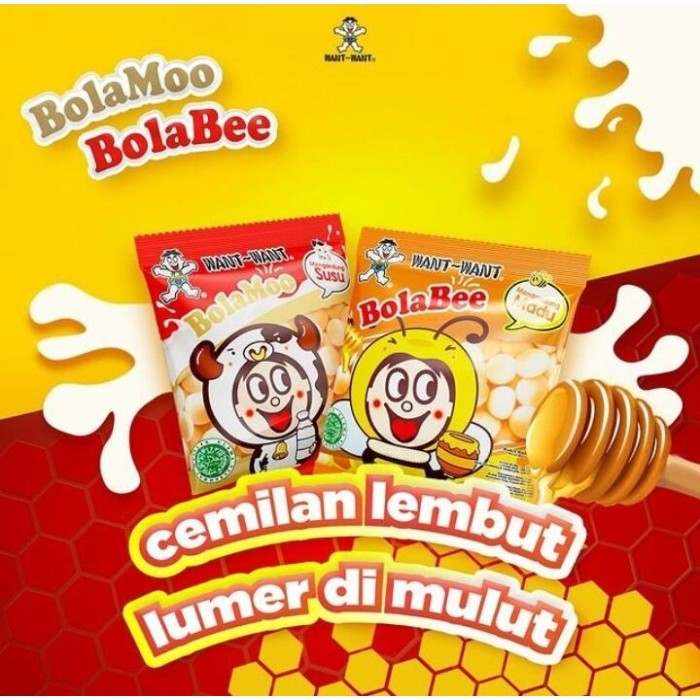 

Want-Want Bolamoo Bolabee / Kukis Biskuit Kentang 45Gr