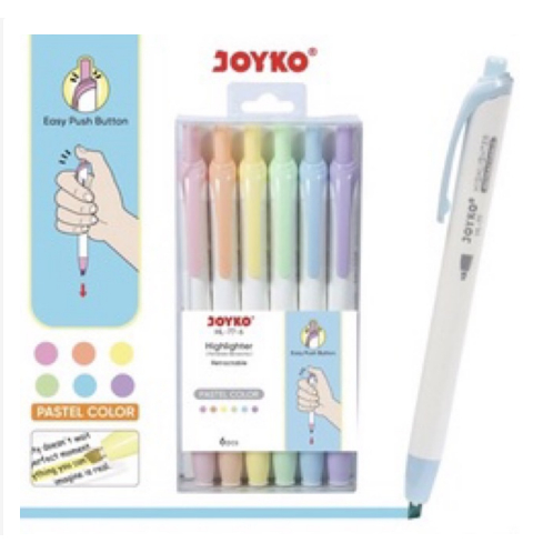 

JOYKO highlighter pastel HL-77-6/stabillo pastel joyko