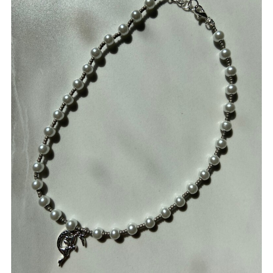 Silver Pearl Fairy Necklace