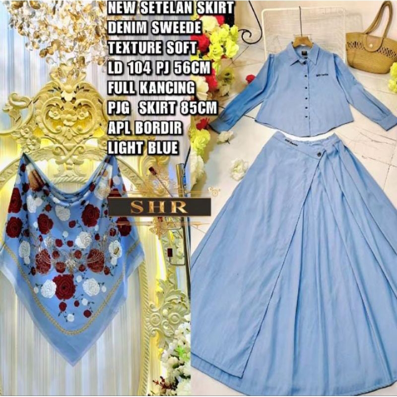Setelan Rok Denim ORI BY SHR