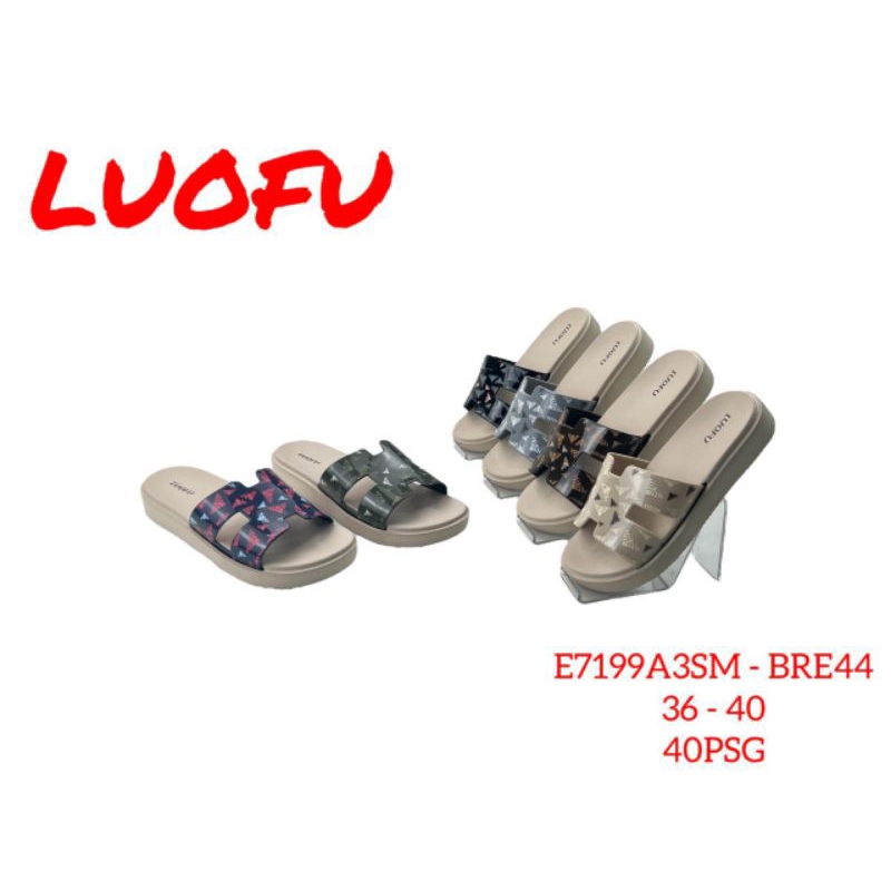 Luofu E7199 Sandal Selop Jelly wanita