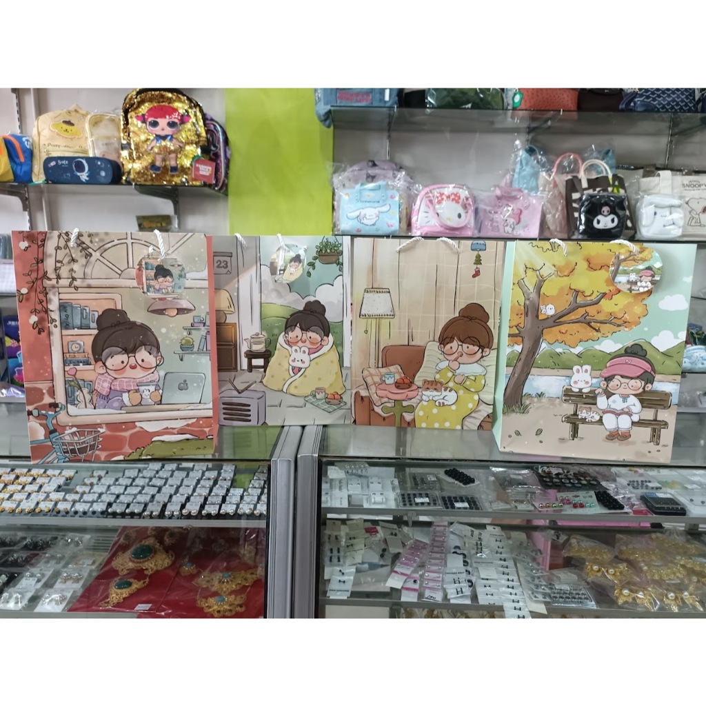 

MM34 PAPERBAG Tas Souvenir KOREA FULL PRINT