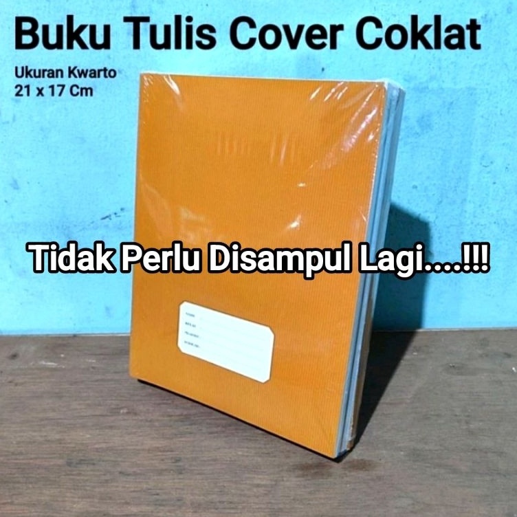 

9AHUL657 1 Pak Buku Tulis 5 Lembar 3858 COVER COKLAT isi 1 Buku Ukuran Kwarto Campus Besar