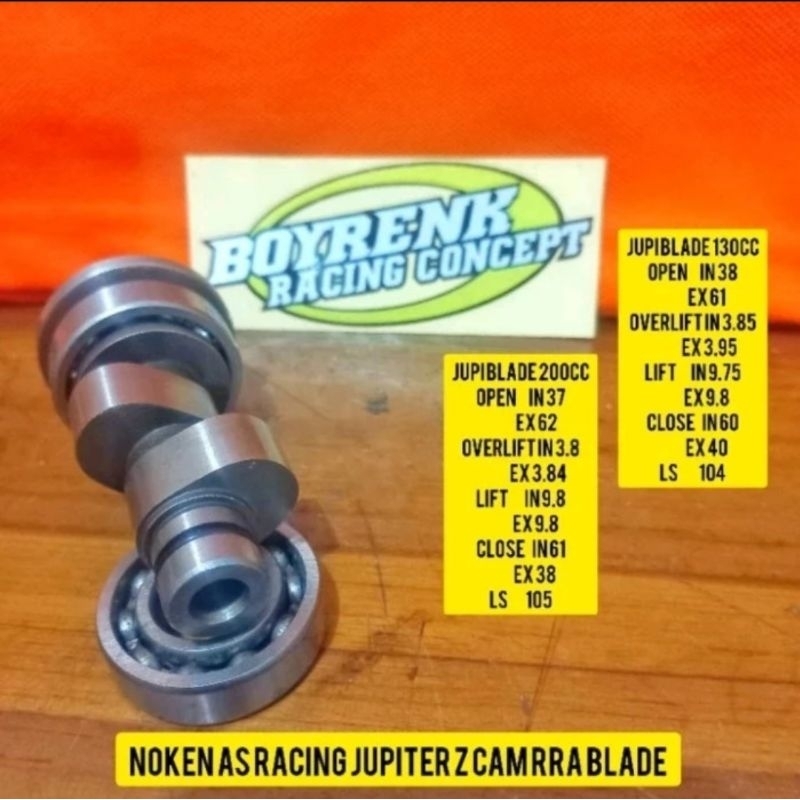 NOKEN AS CAM JUPITER Z ROLLER PNP RRA BLADE 130CC 200 CC BOYRENK RACING CONCEPT