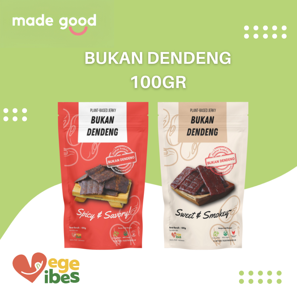 

BUKAN DENDENG Plant Based Jerky Dendeng Vegan 100gr