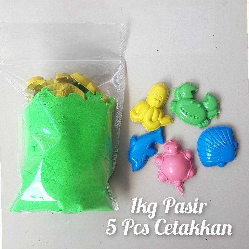 Mainan Anak Pasir Ajaib,Sand Refill 1 kg, Pasir Ajaib, Pasir Kinetik, Pasir Ajaib Murah