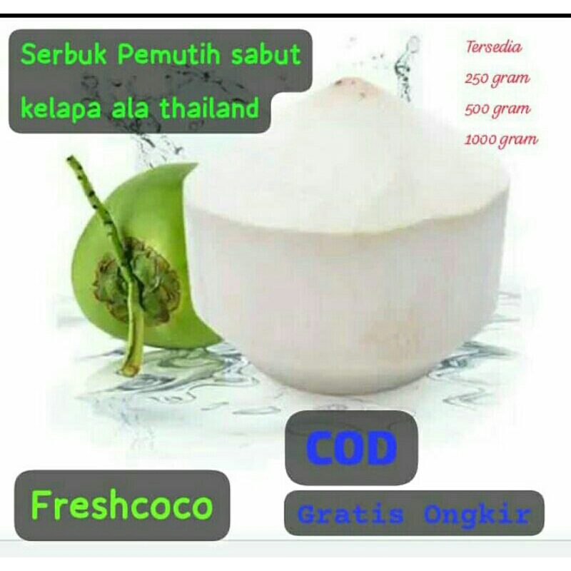 

Serbuk Pemutih Sabut Kelapa Muda 1kg