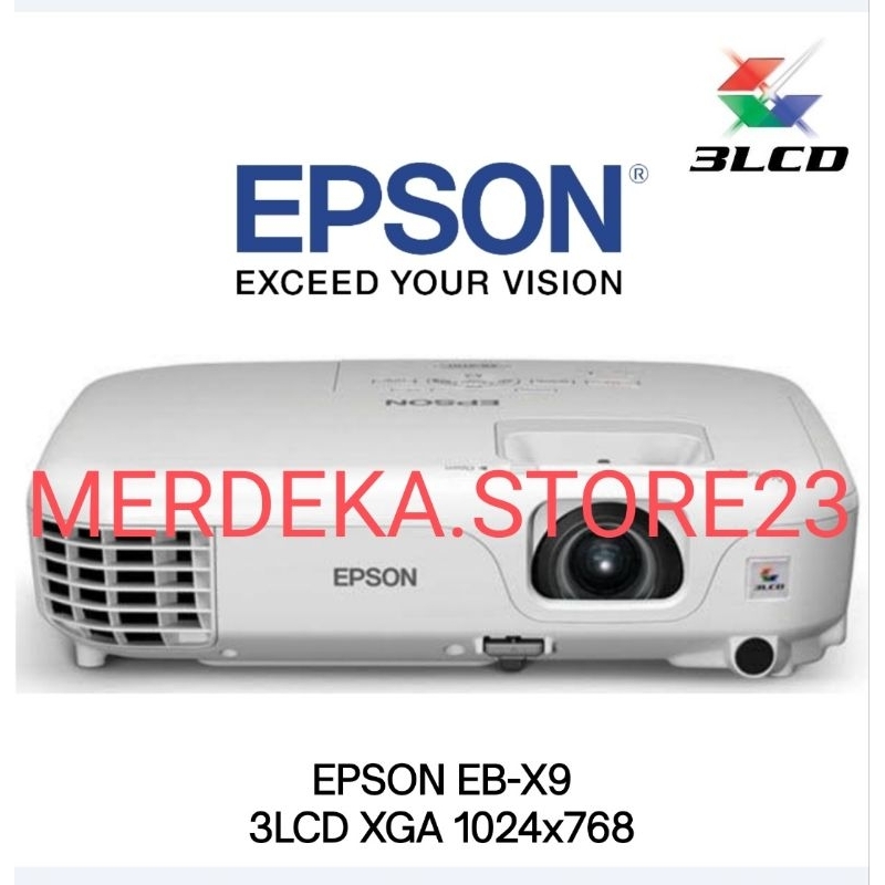 PROYEKTOR EPSON EB-X9 / EPSON EB X9 / EPSON EBX9 / 3LCD PROJECTOR XGA 1024x768 - Ready