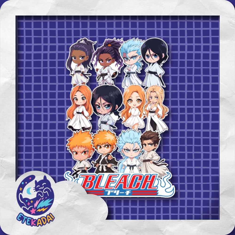 

STIKER PACK BESAR ANIME BLEACH 13 pcs LAPTOP AKSESORIS HP ANTI AIR
