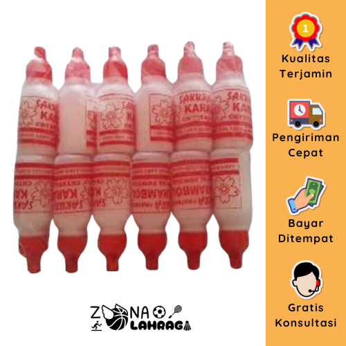 Bedak Kristal Karambol Sakura Kasar Merah