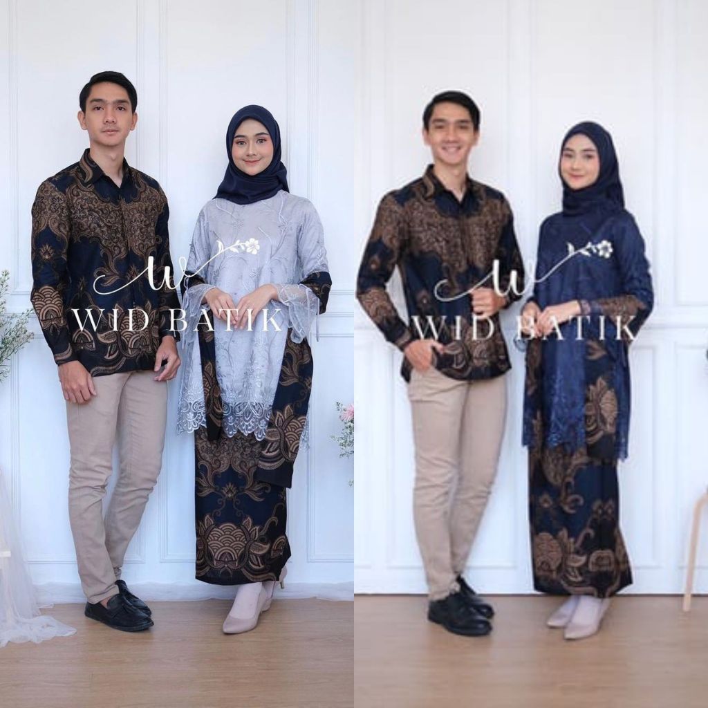 ADA JUMBO / SET KEBAYA DIANA 3 COUPLE KEMEJA BATIK KATUN PRIMISIMA PREMIUM BAJU KEBAYA WISUDA MODEL 