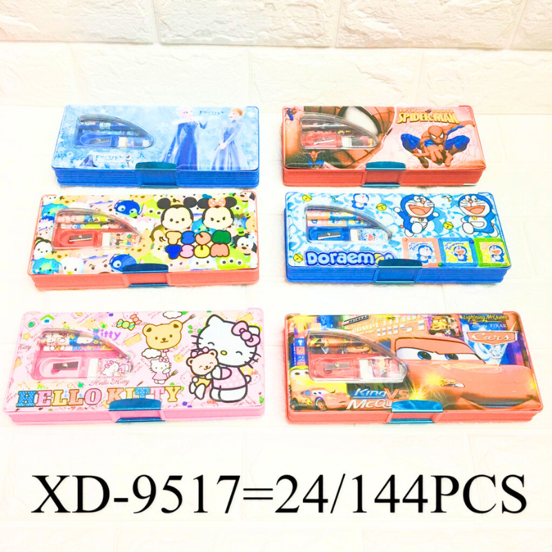 

Tempat Pensil Magnet Set Isi Alat Tulis Karakter Fancy XD-9517