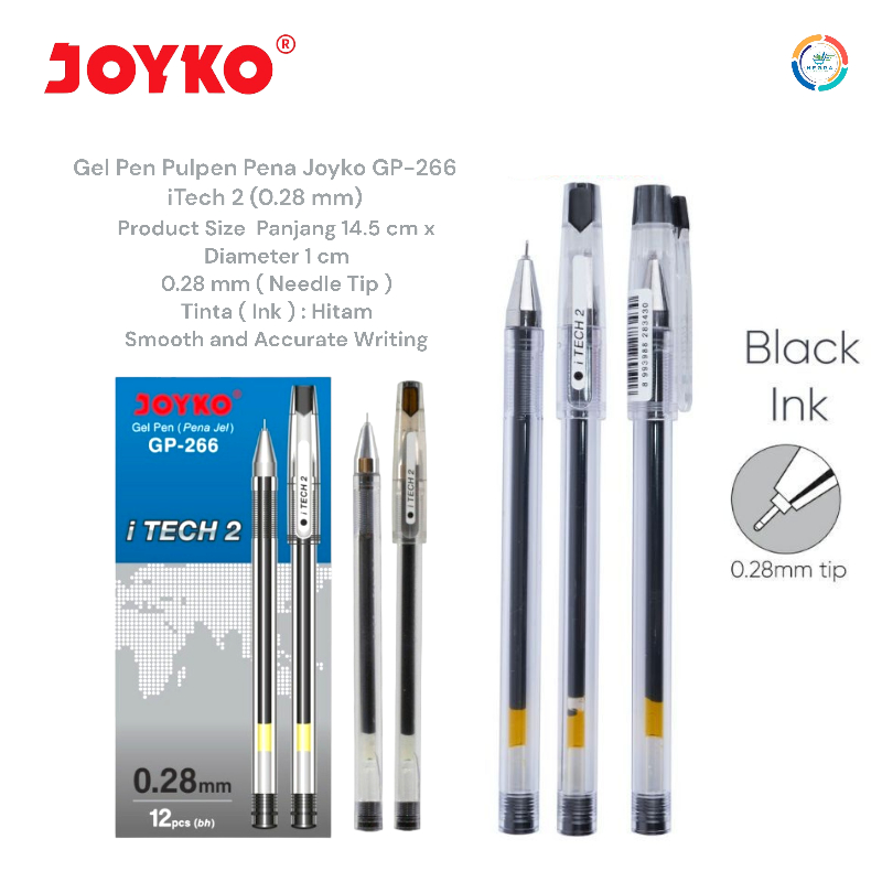 

Joyko Gel Pen 0.28mm iTech2 GP - 266 | @1Pcs