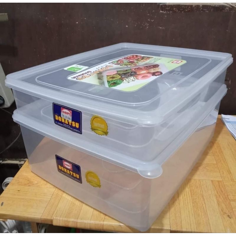 preloved kotak donat plastik