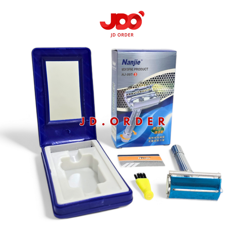 Alat Cukur Kumis Jenggot Manual Mens Razor Stainless Steel