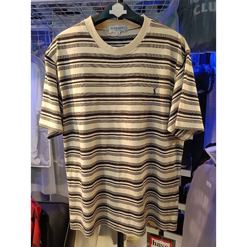 T shirt Stripes Yves Saint Laurent YSL Second
