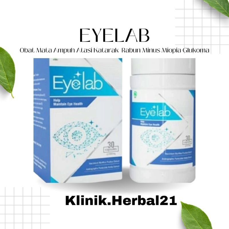 EYELAB OBAT HERBAL UNTUK MEMULIHKAN PENGLIHATAN MATA 100% ASLI ORIGINAL BPOM