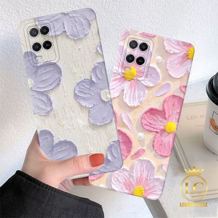 Case For Oppo A54 - A55 Terbaru - Casing Oppo A54 - A55 - Fashion Case BUNGA [B2.03] - Kesing Hp - S