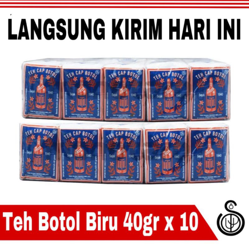 

Teh Cap Botol Biru 40gr isi 10 Teh Tubruk