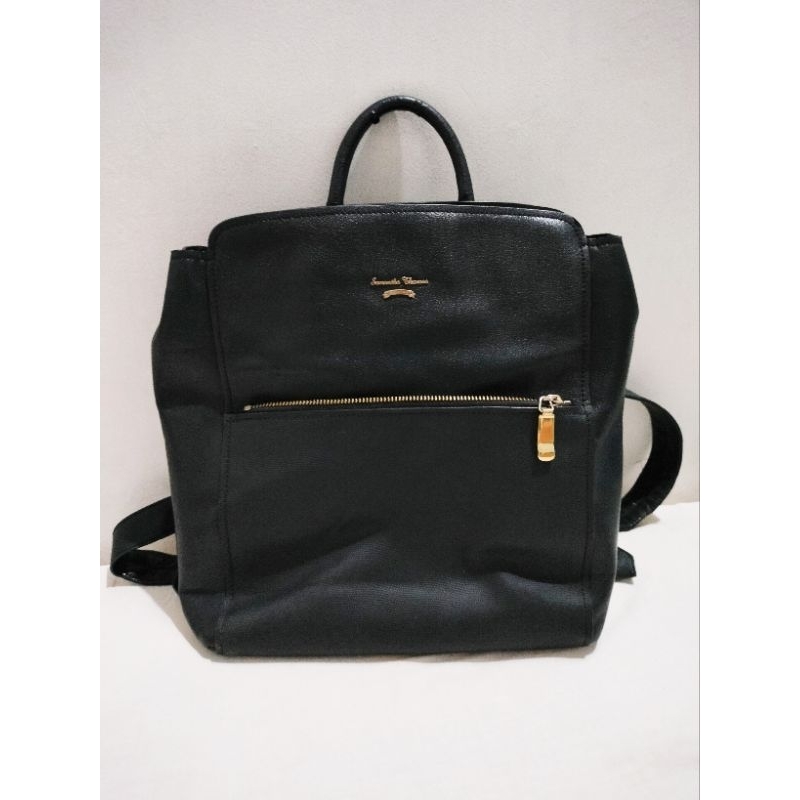 Leather Bag Samantha Thavasa Second Preloved Kulit Asli Tas Ransel