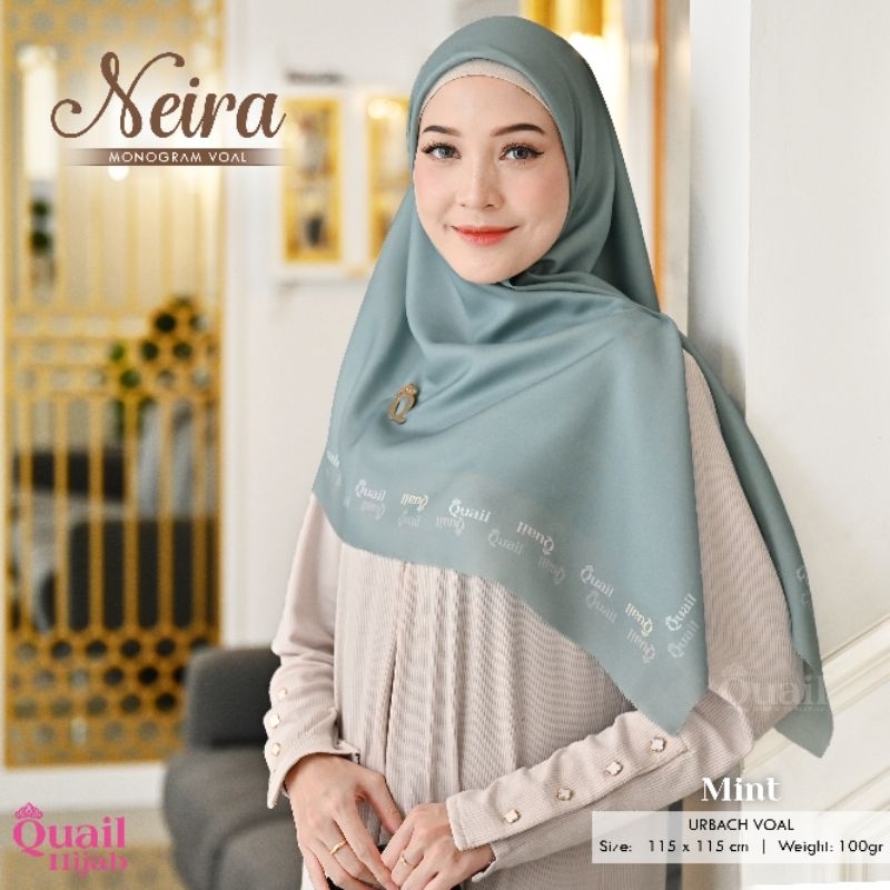Quail Hijab Segi Empat Voal NEIRA