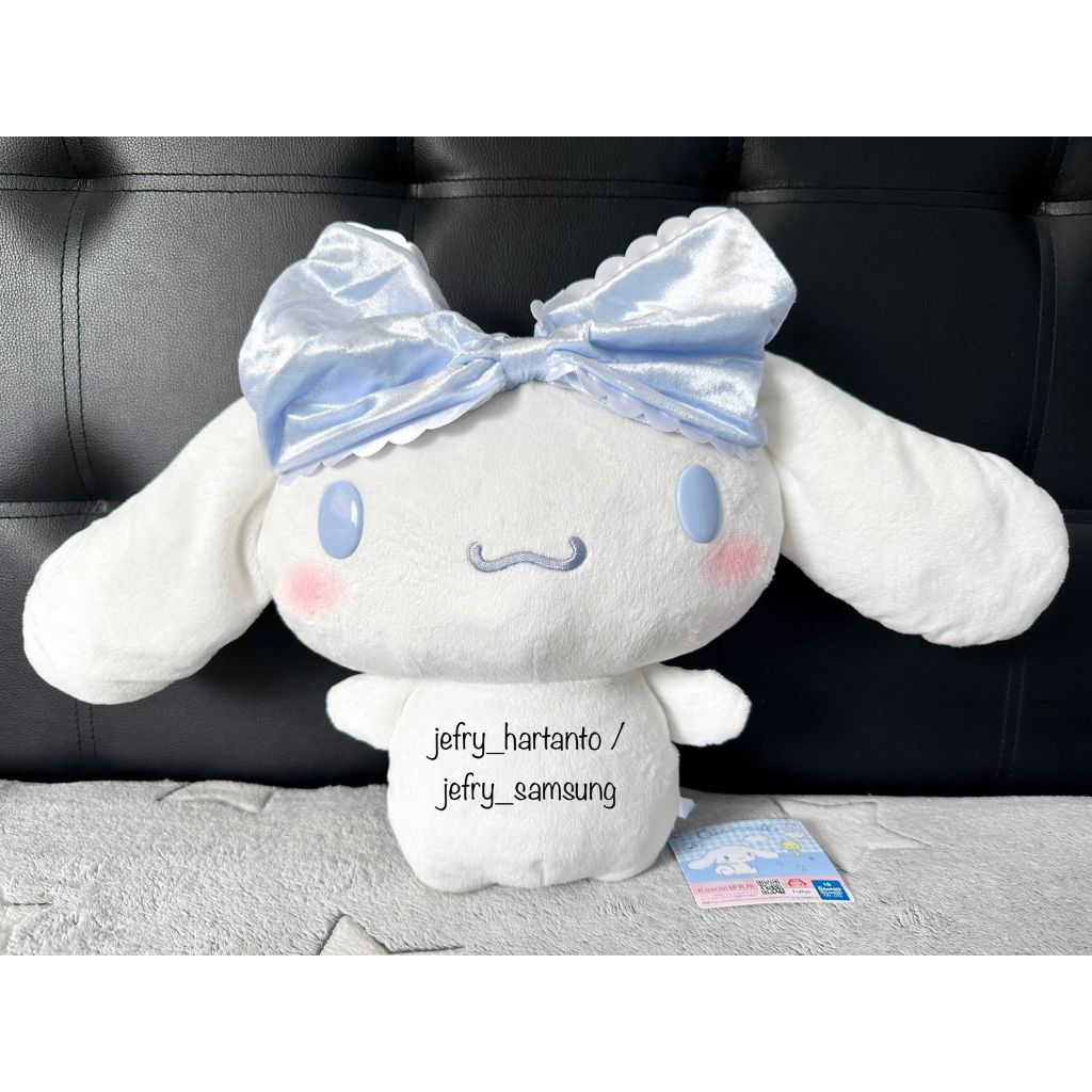 Boneka Cinnamoroll Frill Ribbon BIG Plush Doll Original Sanrio Jepang Kawaii Cinnamonroll Toreba