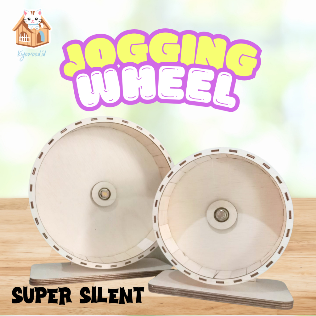 Kincir Hamster Kayu Silent Latihan Wheel Tanpa Suara | Aman & Halus Untuk Hamster | 15 cm 20 cm 25 c