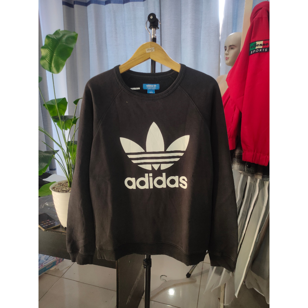 ADIDAS TREFOIL BIG LOGO CREWNECK