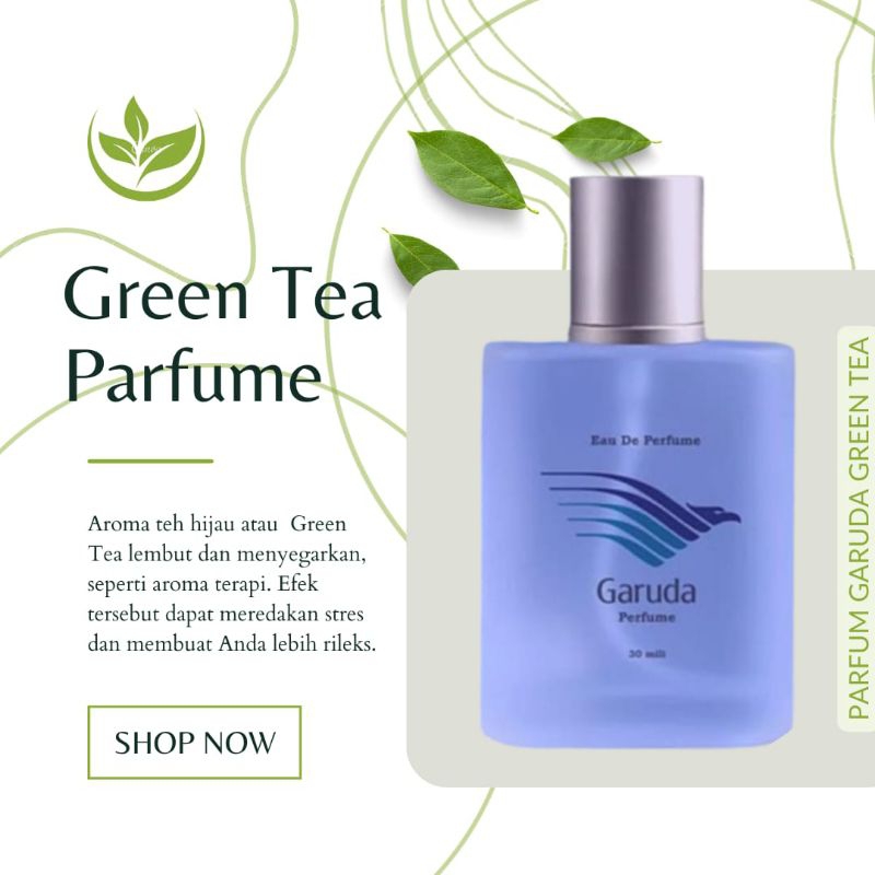 PARFUM GARUDA INDONESIA 100%ORIGINAL, GREEN TEA MINYAK WANGI UNISEX
