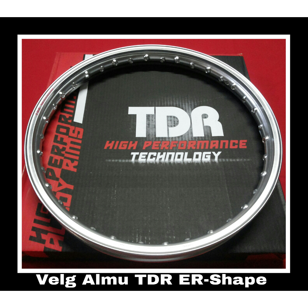 Velg almunium TDR ER shape 140/160 14 silver (jual set) SALE