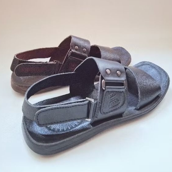 OBARA - Sandal tali pria kulit asli SANDAL selop PRIA tali belakang