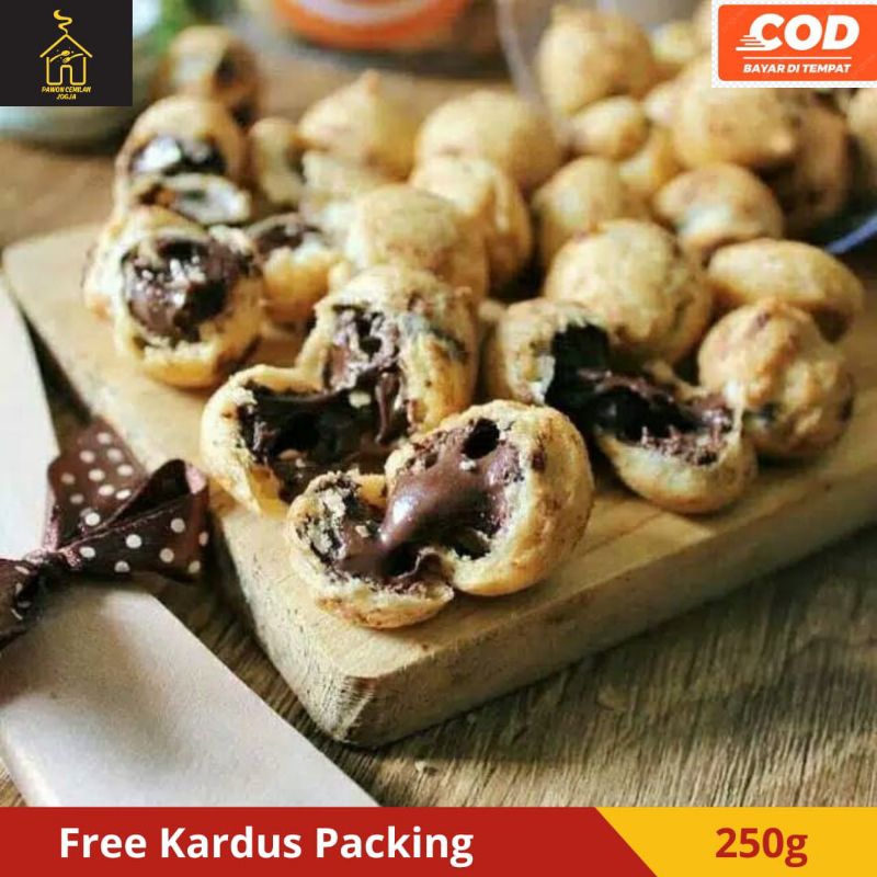 

Snack Kiloan | Soes Coklat | Sus Coklat | Makanan ringan | Murah Enak Gurih Manis Krispi Crispy | Camilan Cemilan Soes Sus Kering | Sus Vanila Coklat Strawberry premium original | Renyah Isi 250 gram.