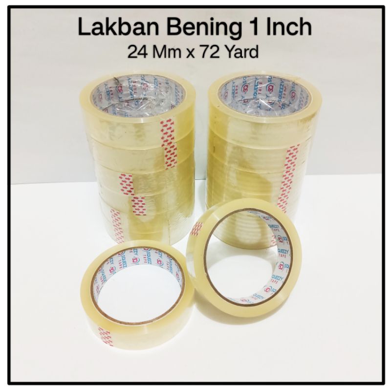 

1 Roll Lakban Bening 1 Inch 72 Yard / Isolasi Bening