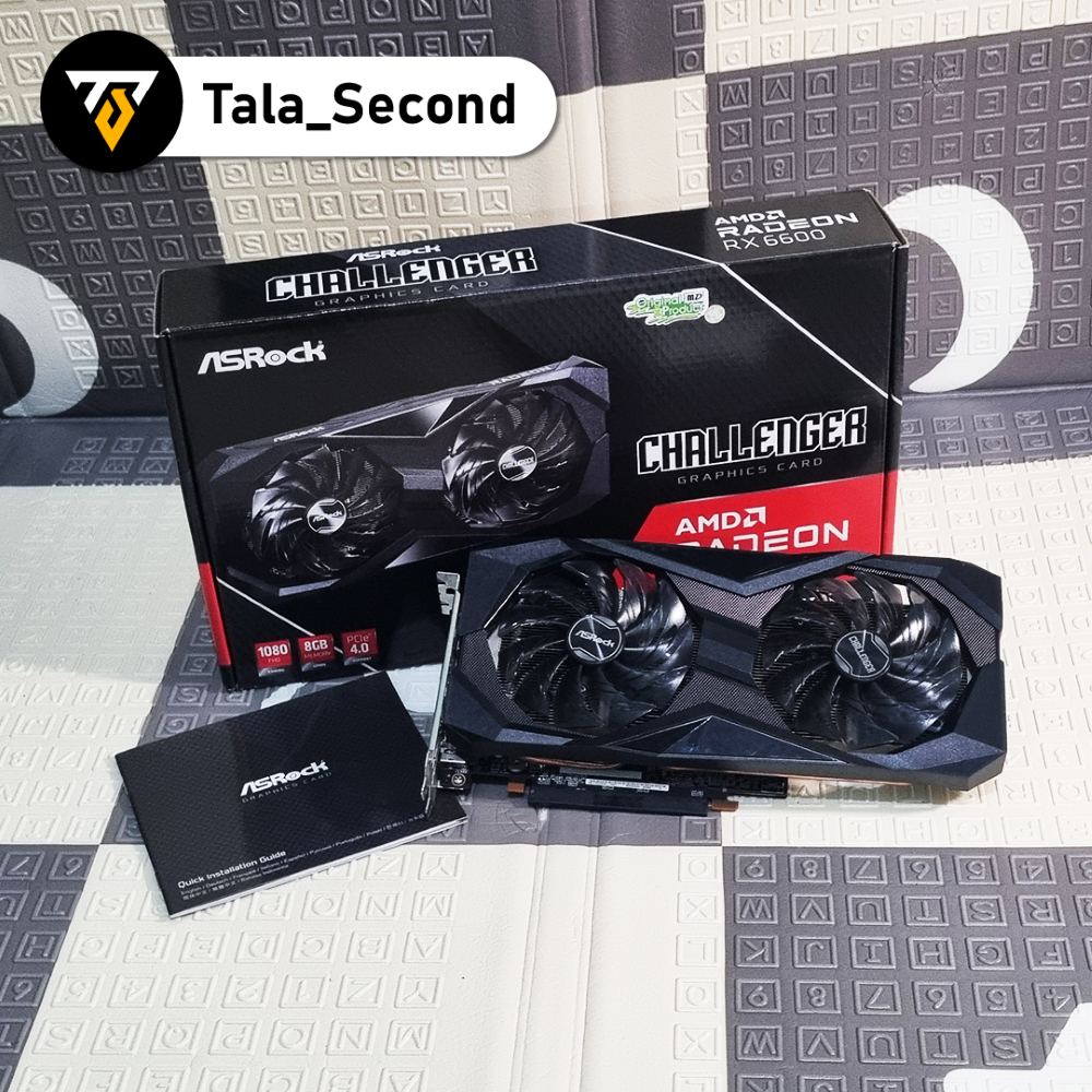 Asrock RX 6600 Challenger - Bekas Original